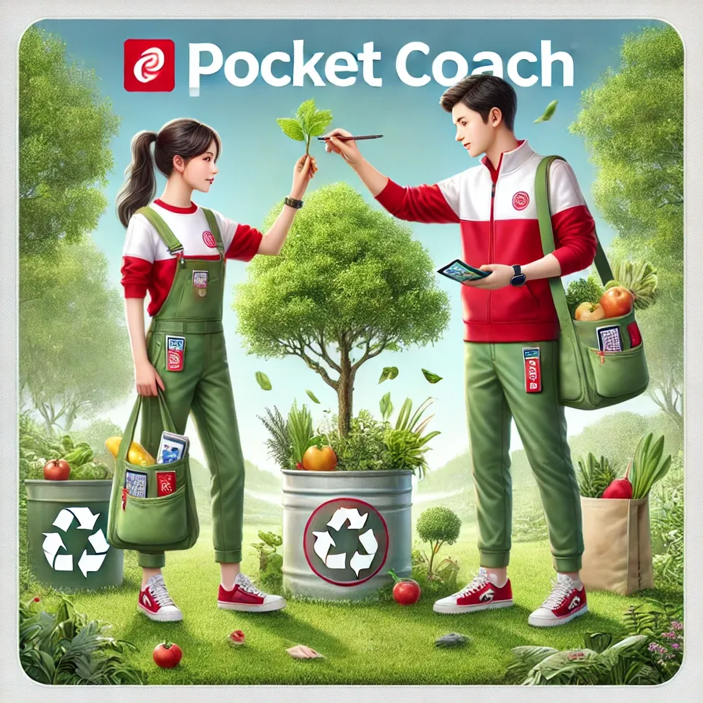 DALL·E 2024-08-07 16.07.32 - A realistic square image (1_1) featuring two young people, a boy and a girl, actively taking care of the environment. They are wearing clothing with r.webp