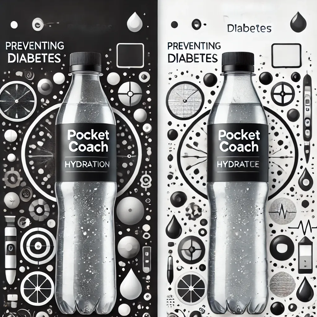 DALL·E 2024-11-05 20.13.05 - A realistic cover image (3_1 ratio) emphasizing the importance of hydration in preventing diabetes. The image should feature a glass or bottle of wate.webp