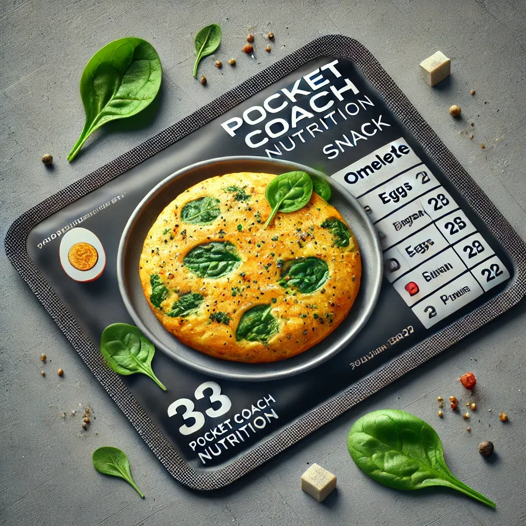 DALL·E 2024-11-18 12.53.06 - A realistic image of a snack featuring an omelette made with eggs and fresh spinach, served on a clean plate. The omelette should look freshly cooked .webp
